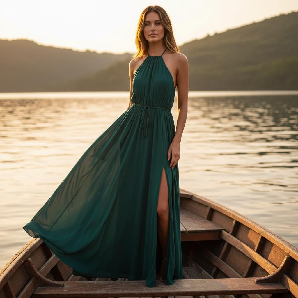 Summer Boho Maxi Dress Women High Slit Beach Party Sundress XXL