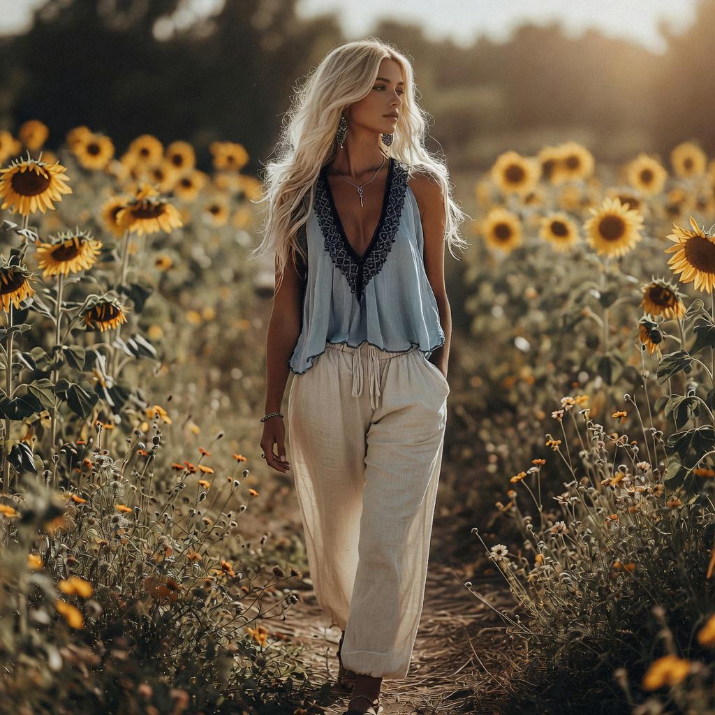 Boho Crochet Lace V Neck Sleeveless Beach Tank Top