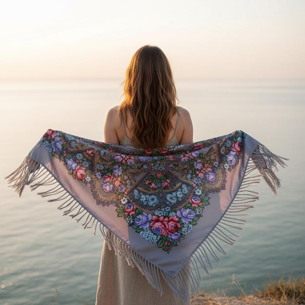 Boho Blanket Scarf Tassel Shawl Women Warm Ethnic Wrap