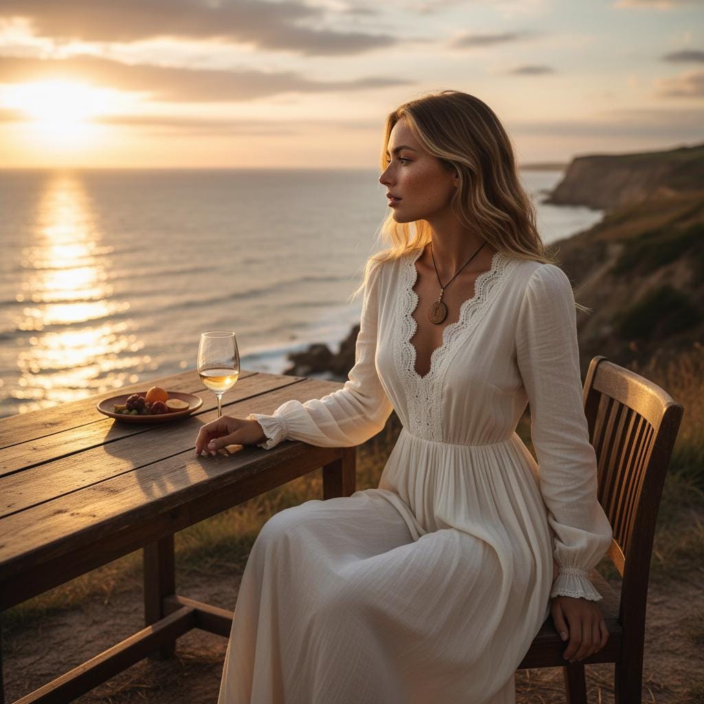 Bohemian Lace Maxi Dress Floral V Neck High Waist Elegant Long Dress