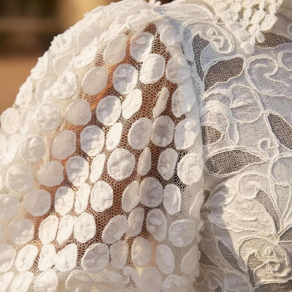 White Lace Midi Dress Puff Sleeve Elegant Wedding Guest Boho Dress