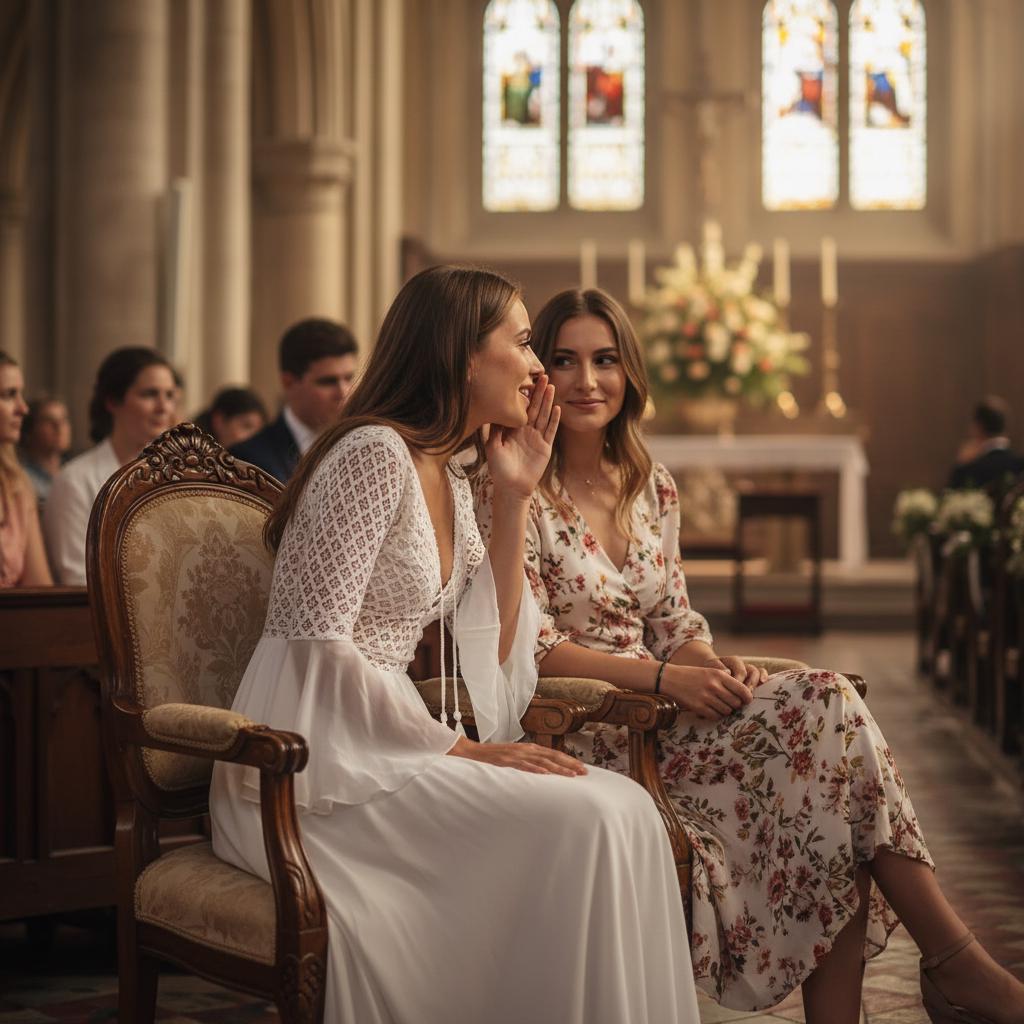 Simple Boho Lace Wedding Maxi Dress Flare Sleeve Elopement Bridal Gown