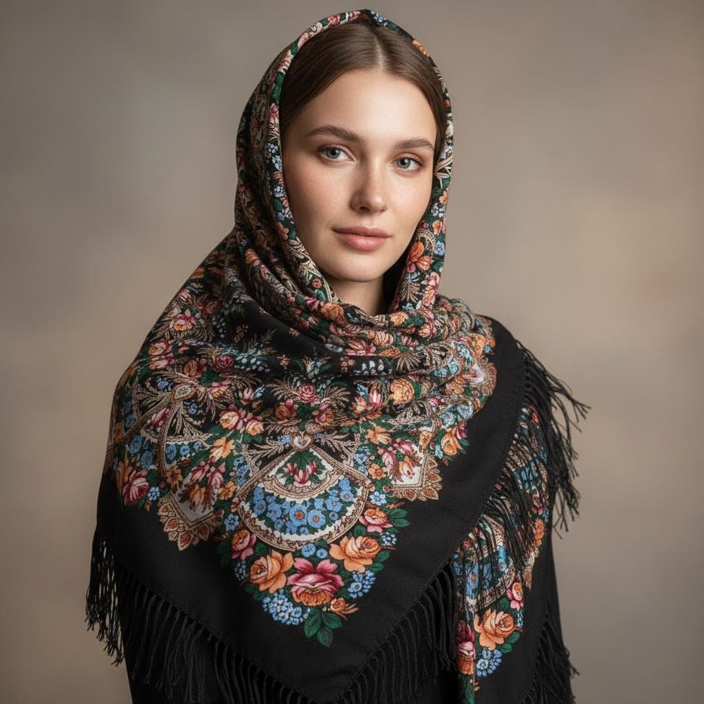 Bohemian Tassel Shawl Scarf Women Large Warm Printed Wrap