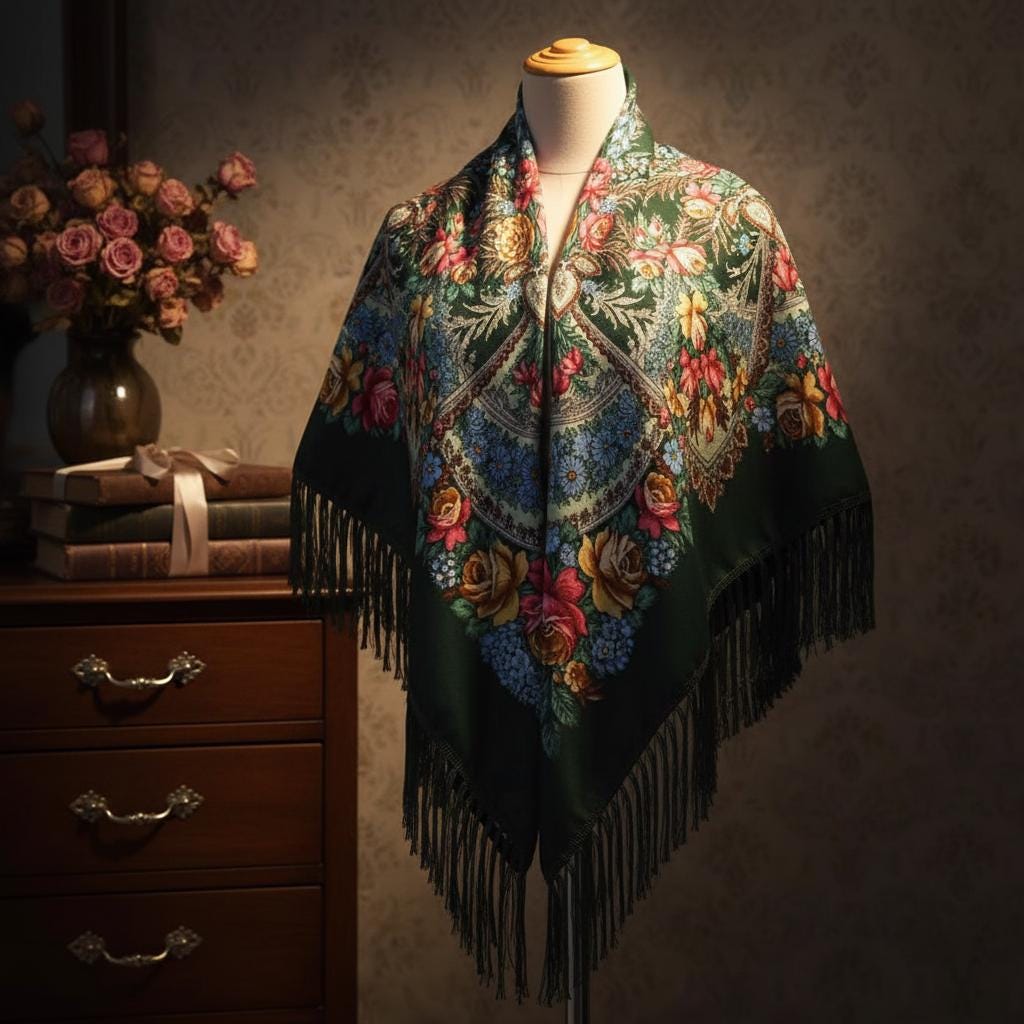 Oversized Bohemian Scarf Women Tassel Warm Winter Shawl