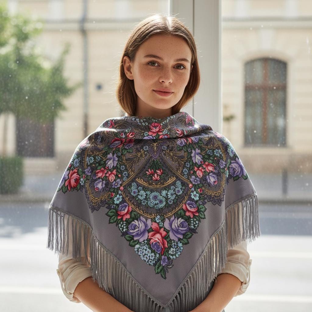 Boho Blanket Scarf Tassel Shawl Women Warm Ethnic Wrap