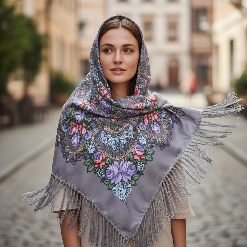 Boho Blanket Scarf Tassel Shawl Women Warm Ethnic Wrap