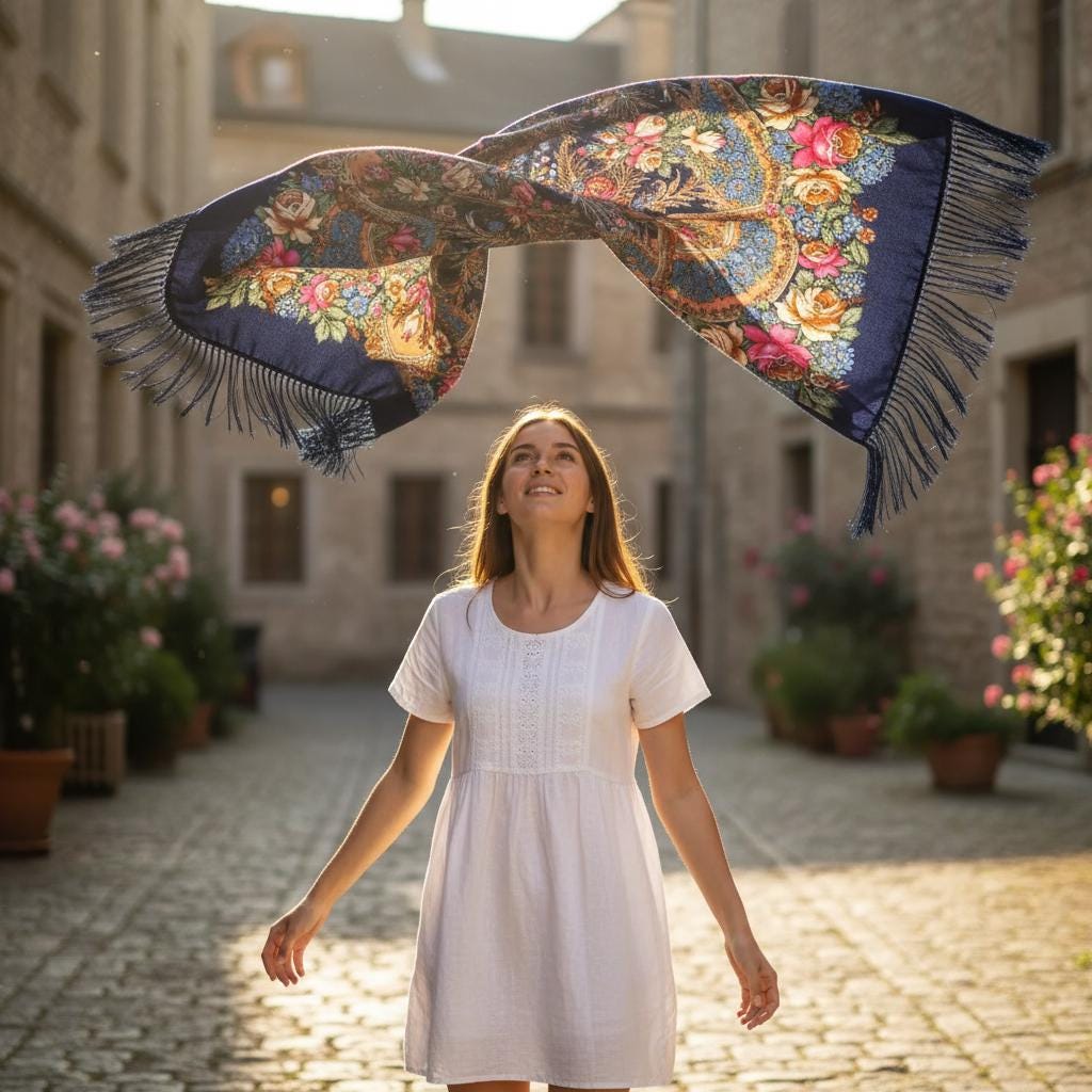 Boho Tassel Scarf Women Large Warm Printed Wrap Shawl