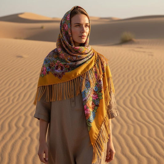 Boho Ethnic Tassel Shawl Women Large Warm Winter Scarf Wrap