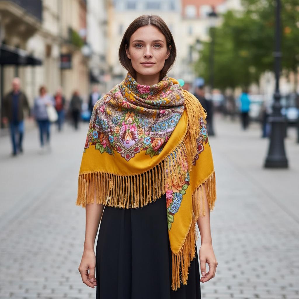 Boho Ethnic Tassel Shawl Women Large Warm Winter Scarf Wrap