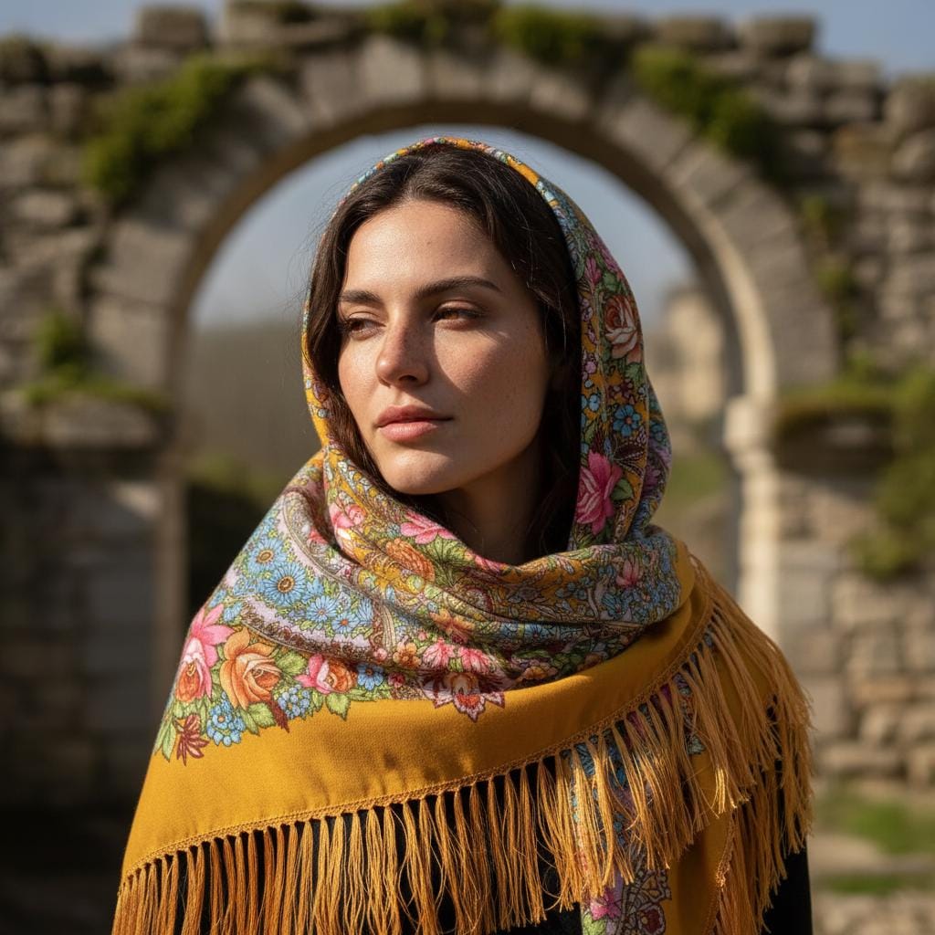 Boho Ethnic Tassel Shawl Women Large Warm Winter Scarf Wrap