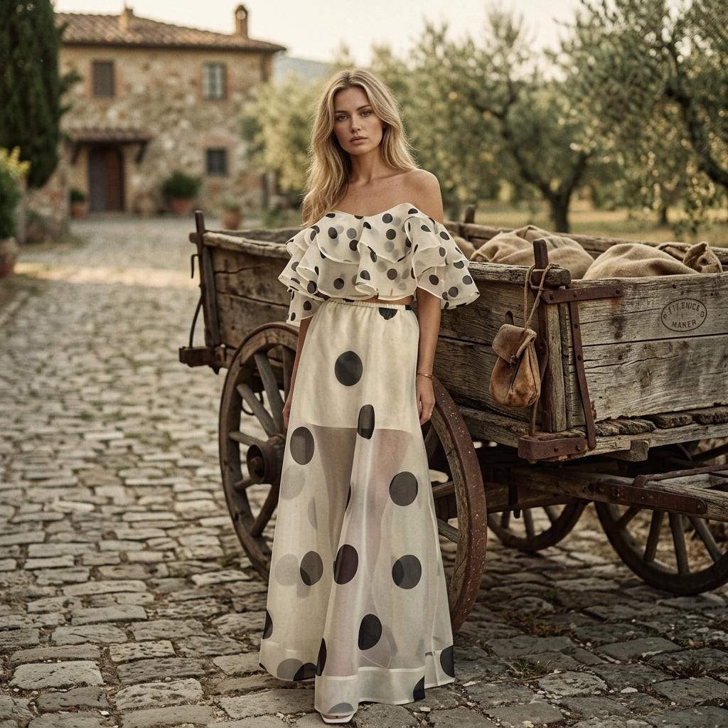 Floral Two Piece Maxi Skirt Set Women Summer Vacation Outfit