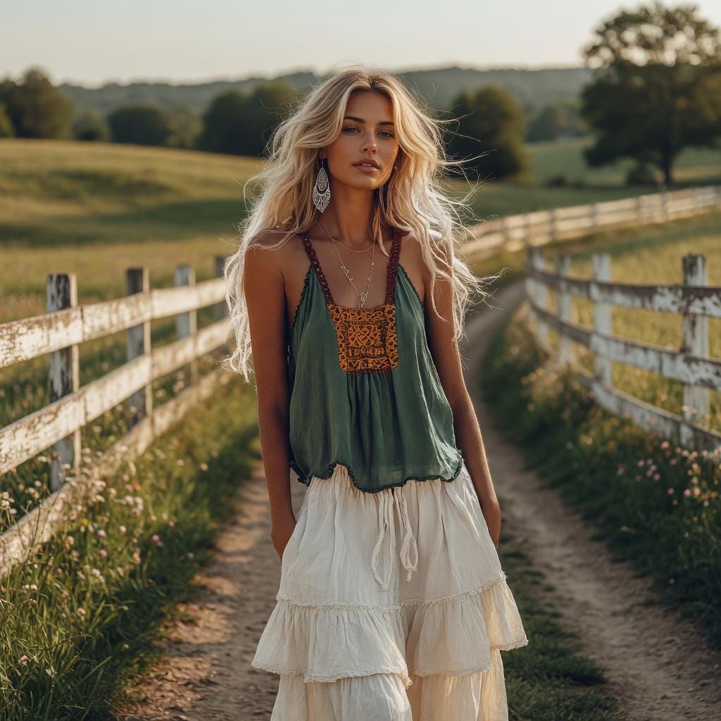 Retro Boho Lace Crochet Sling Top Women Summer Blouse
