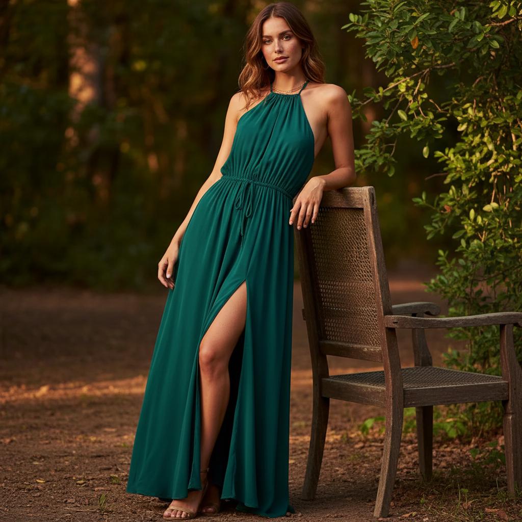 Summer Boho Maxi Dress Women High Slit Beach Party Sundress XXL