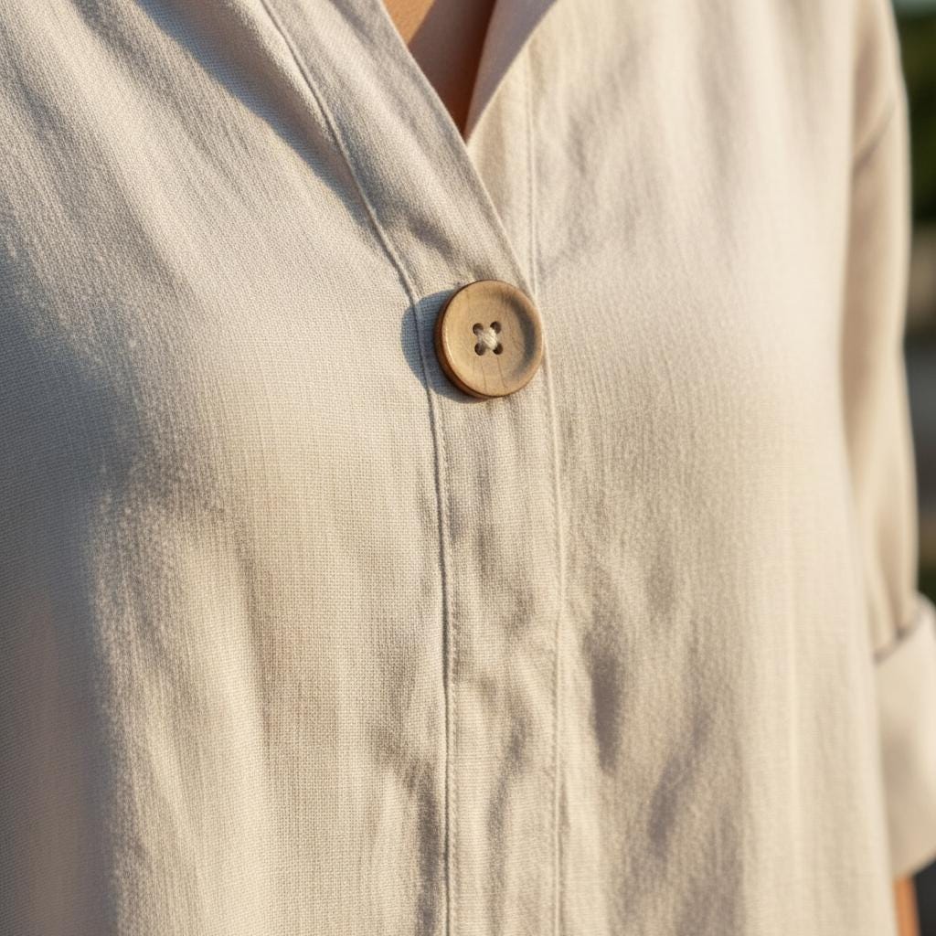 Women's Boho Linen Blouse V Neck Loose Fit Summer Cotton Top