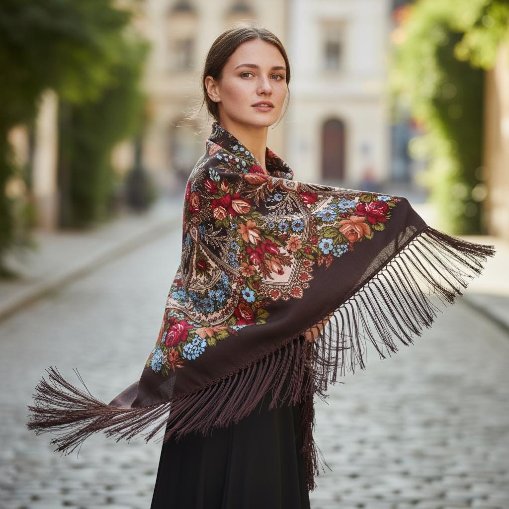 Ethnic Boho Shawl Women Warm Tassel Blanket Scarf Wrap