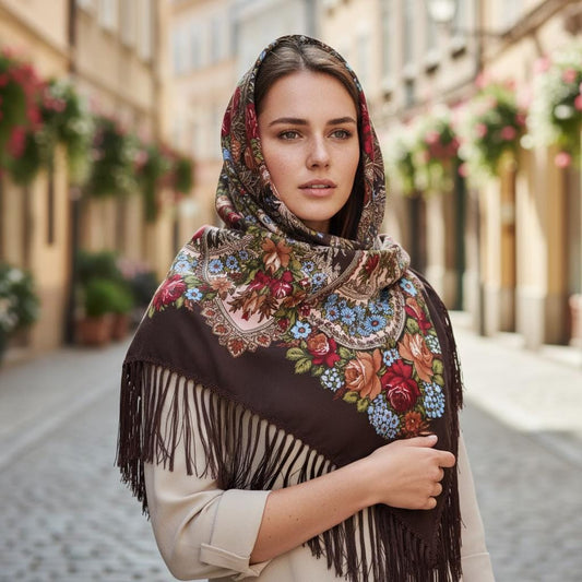 Ethnic Boho Shawl Women Warm Tassel Blanket Scarf Wrap