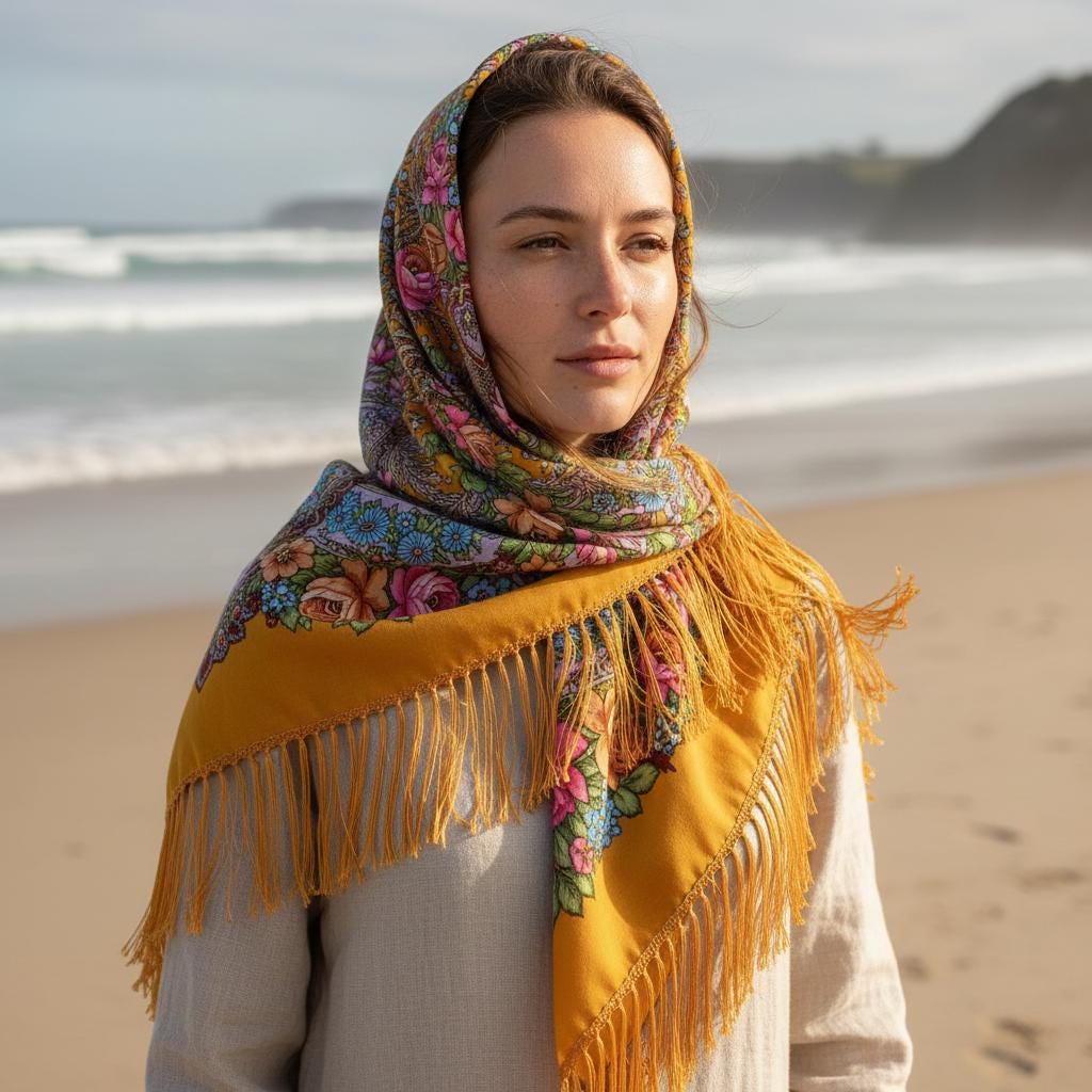 Boho Ethnic Tassel Shawl Women Large Warm Winter Scarf Wrap