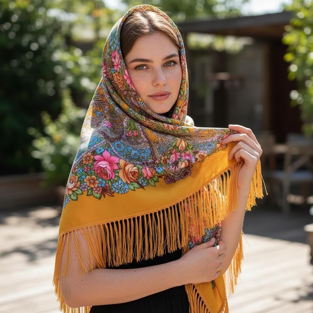 Boho Ethnic Tassel Shawl Women Large Warm Winter Scarf Wrap