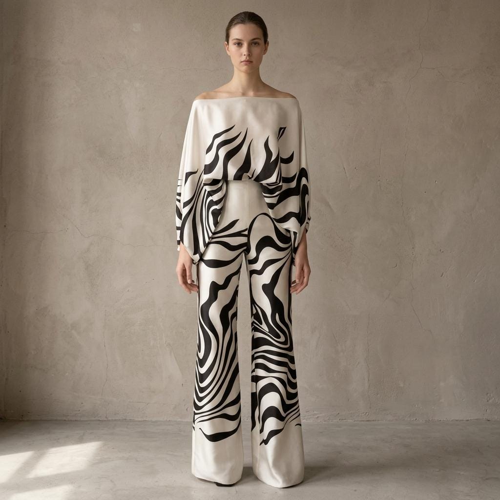 Casual Elegant Satin Two Piece Set Wide Leg Pants Outfit