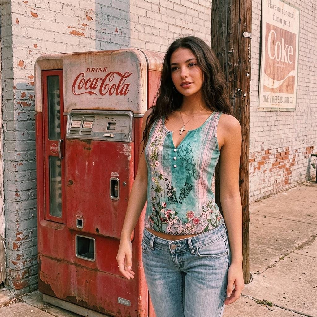 Boho Floral Button Tank Top Women’s Summer Sleeveless V Neck Cami