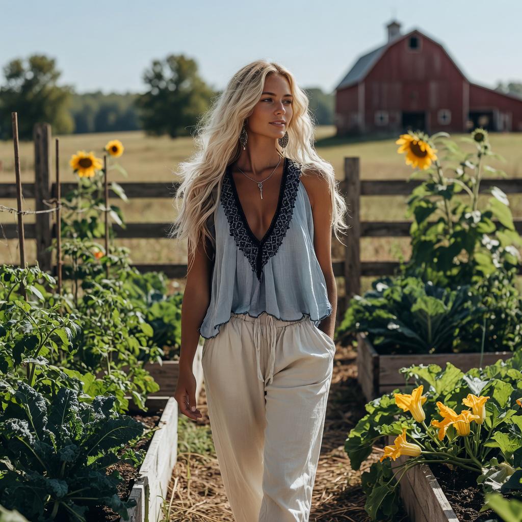 Boho Crochet Lace V Neck Sleeveless Beach Tank Top