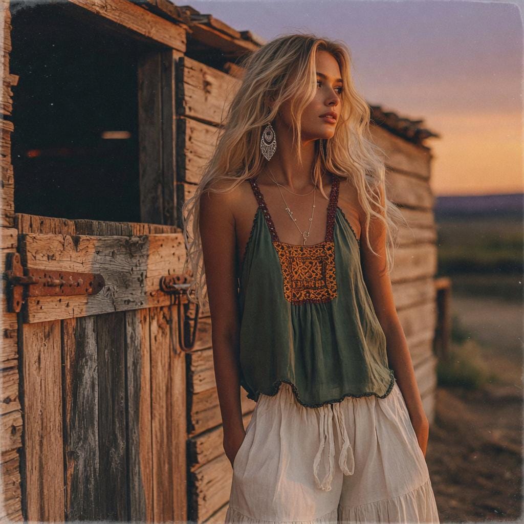 Retro Boho Lace Crochet Sling Top Women Summer Blouse